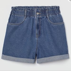 H&M Paperbag Denim Shorts | Size XS